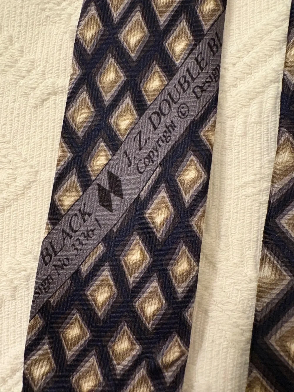 Vintage J.Z. Richards Silk Geometric Tie - Logan's of Lexington